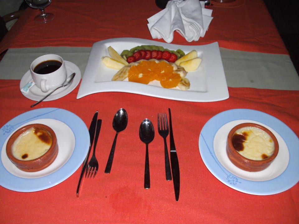 Nachtisch beim Italiener Sunis Evren Beach Resort Hotel & Spa