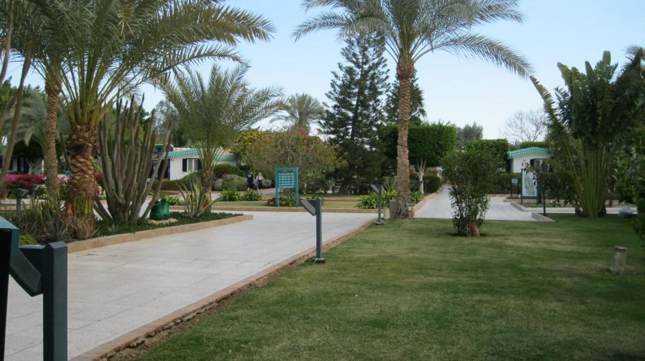 Weg zum Pool und Strand Ghazala Beach
