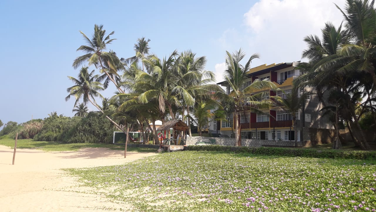 Blick zum Resort Hiru Mudra Resort