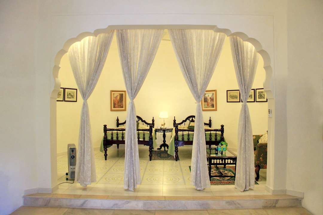 Blick auf den Schlafbereich Hotel Nahargarh Ranthambhore