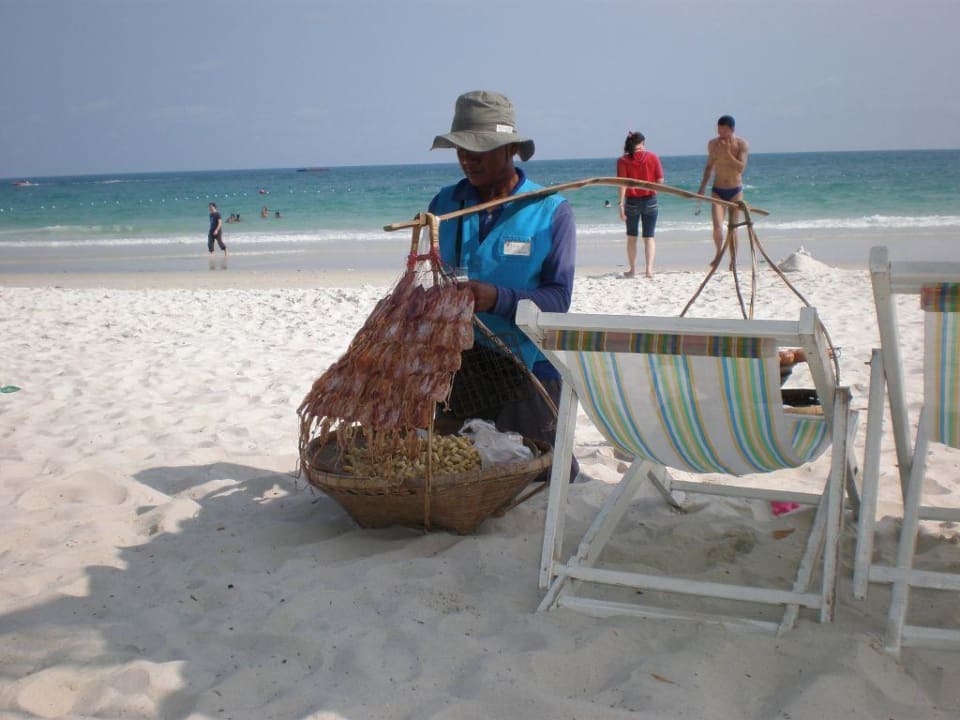 Strandverkäufer Sai Kaew Beach Resort