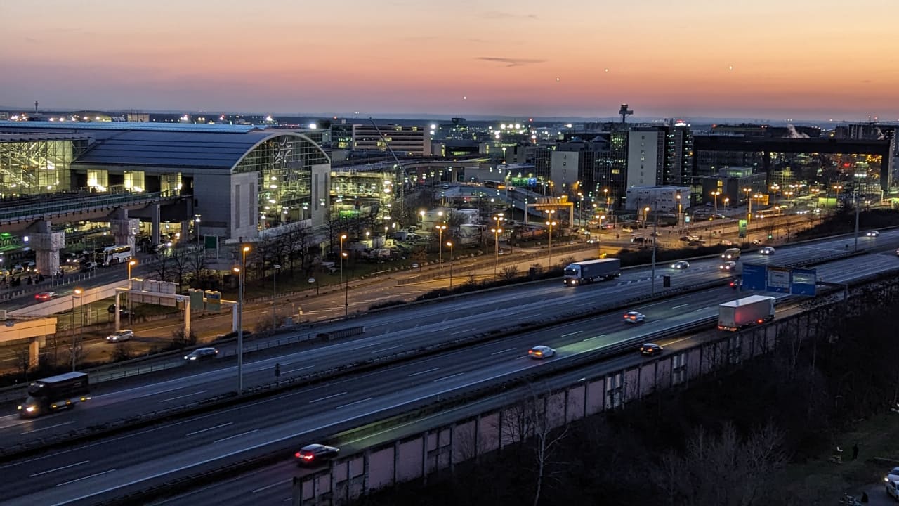 Ausblick b'mine Hotel Frankfurt Airport