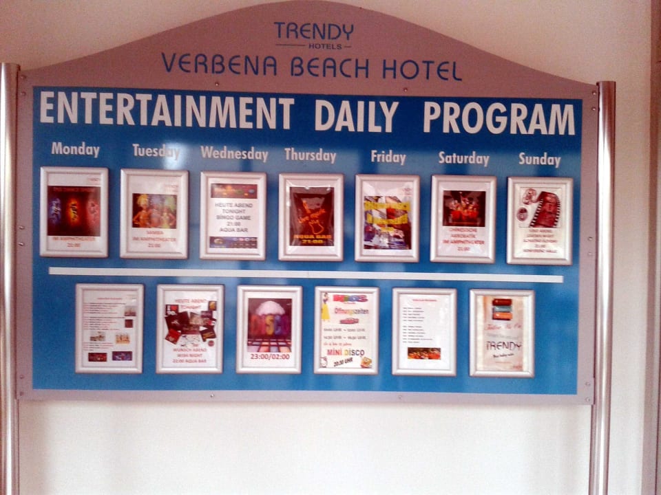 Entertainment Programm Sentido Trendy Verbena Beach