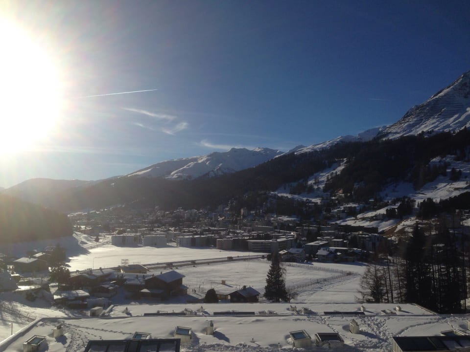 Ausblick vom Balkon  AlpenGold Hotel Davos