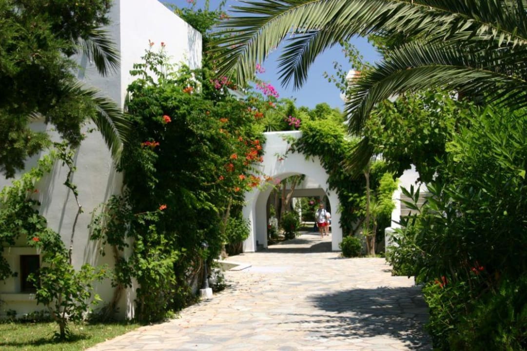 Wohneinheiten, Gartenanlage im Marmari Beach Hotel Atlantica Marmari Beach