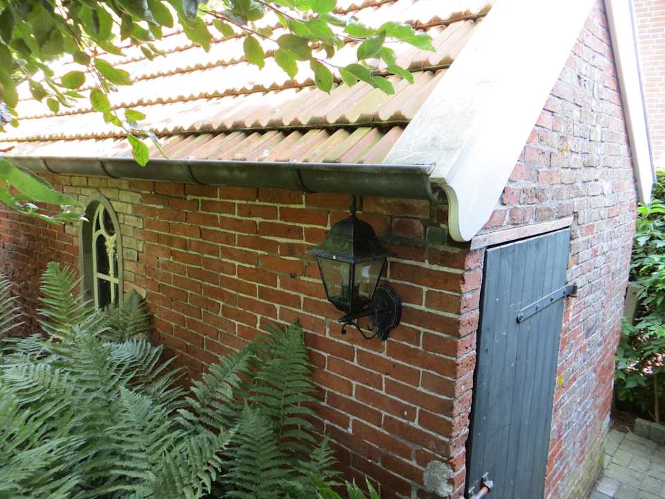 Schuppen im Garten Ferienhaus Fischerhaus Hooksiel