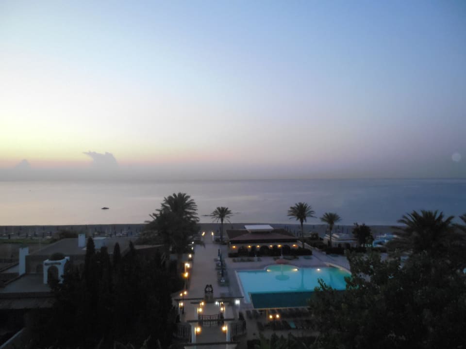 Výhled z balkonu Olympos Beach Hotel