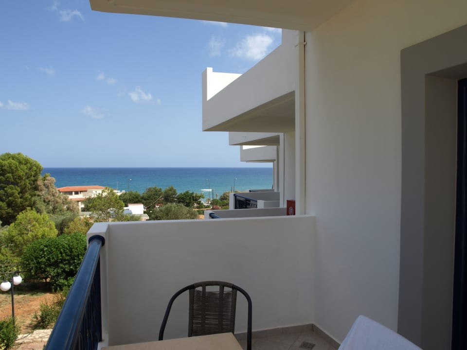 Blick von einem unserer beiden Balkone Village Irene