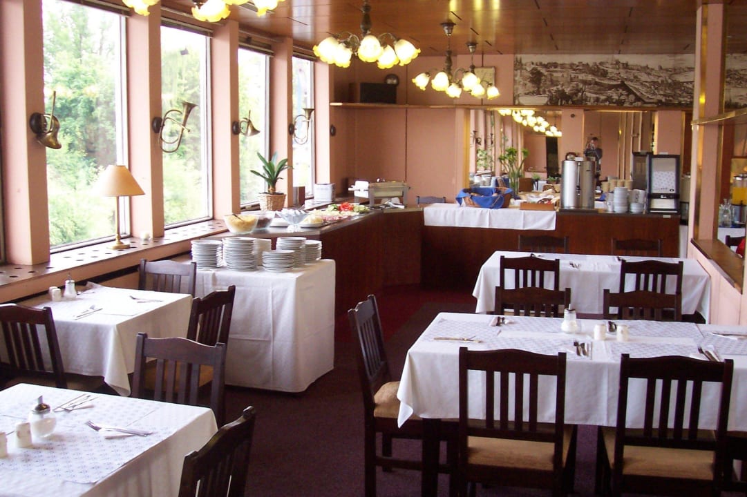Blick ins Restaurant, Frühstücksraum Botel Racek