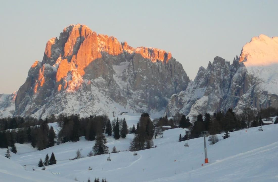 Blick aus dem Fenster Hotel Bellavista Seiseralm