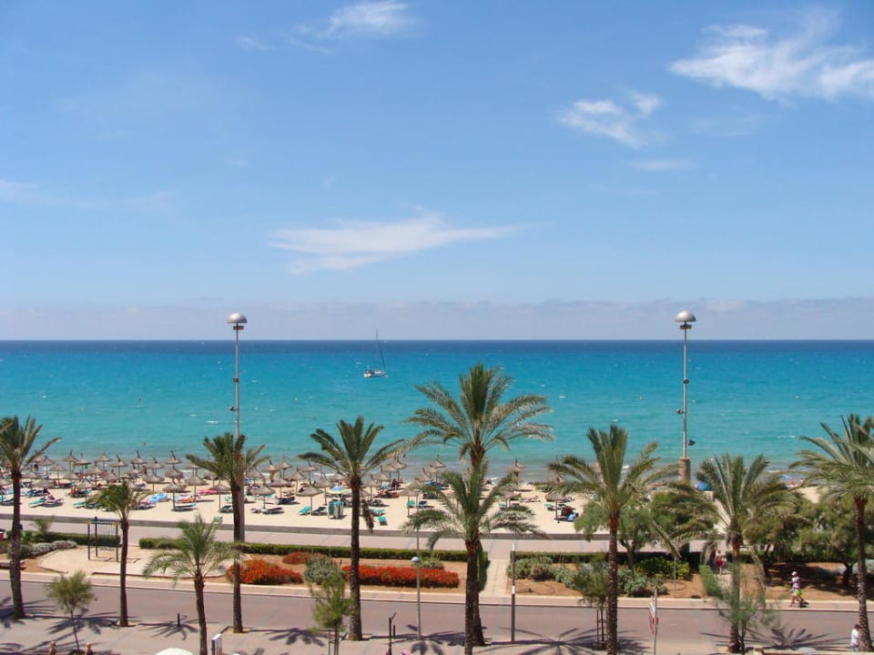 Ausicht vom Balkon Mittags allsun Hotel Pil-lari Playa