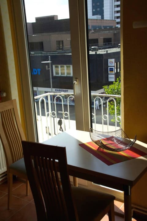 Essplatz mit Aussicht Ferienwohnung Pinguin-City