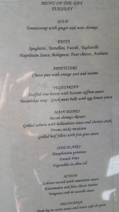 Buffet Aquagrand Artistic Luxury Beach Resort - Adults only