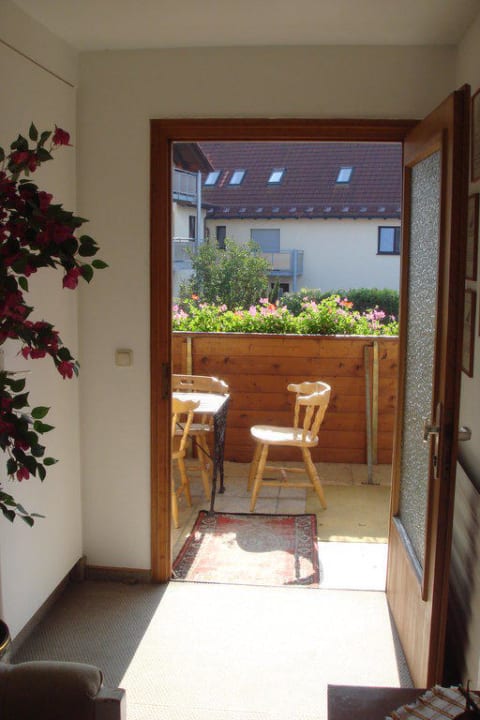 Blick auf den Balkon Gasthof Müller