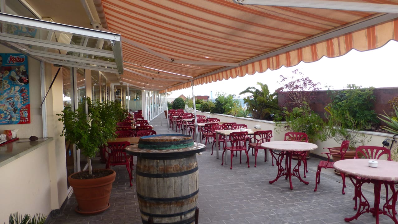 Frühstück- und Barterrasse Hotel Gran Rey