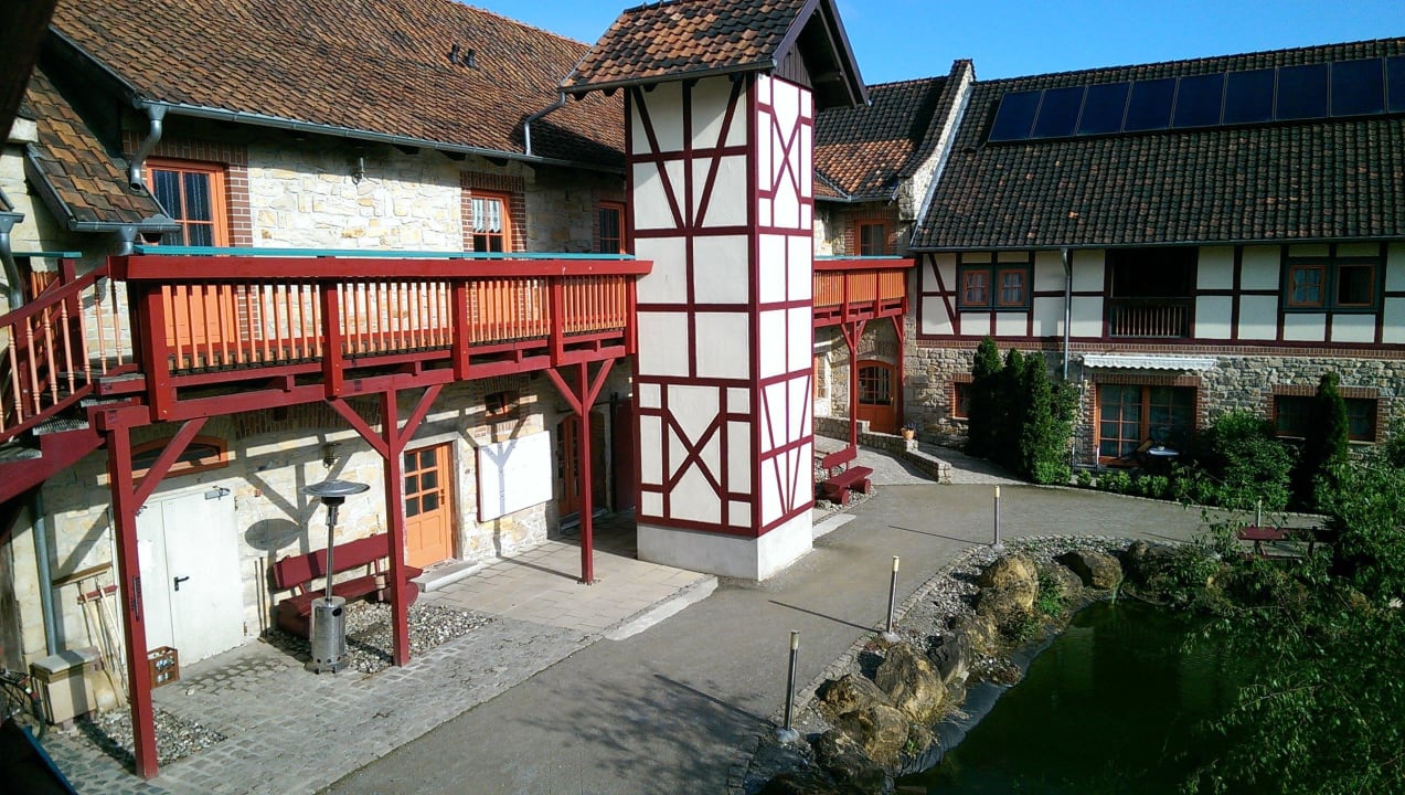 Blick vom Balkon Hotel Gut Voigtländer