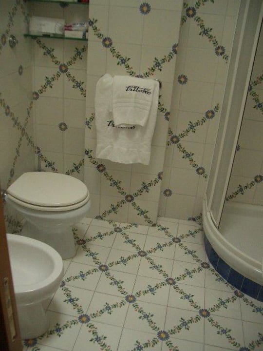 Duschad im Einzelzimmer Hotel Tritone Terme & Spa