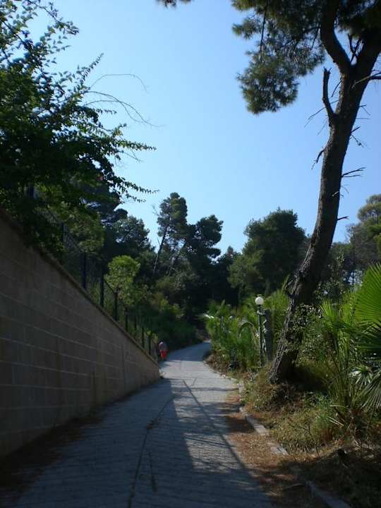 Weg vom Strand zum Hotel Hotel Ambiente Palace