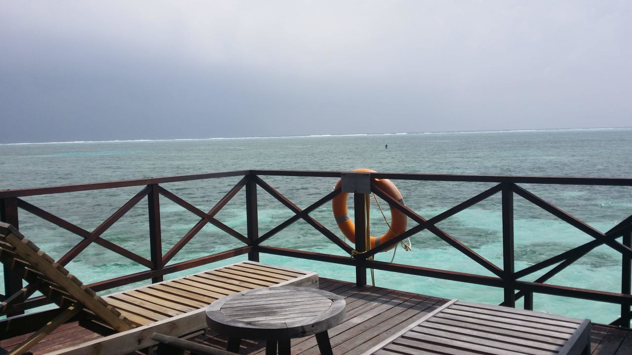 Blick von der Terrasse  Sun Siyam Olhuveli