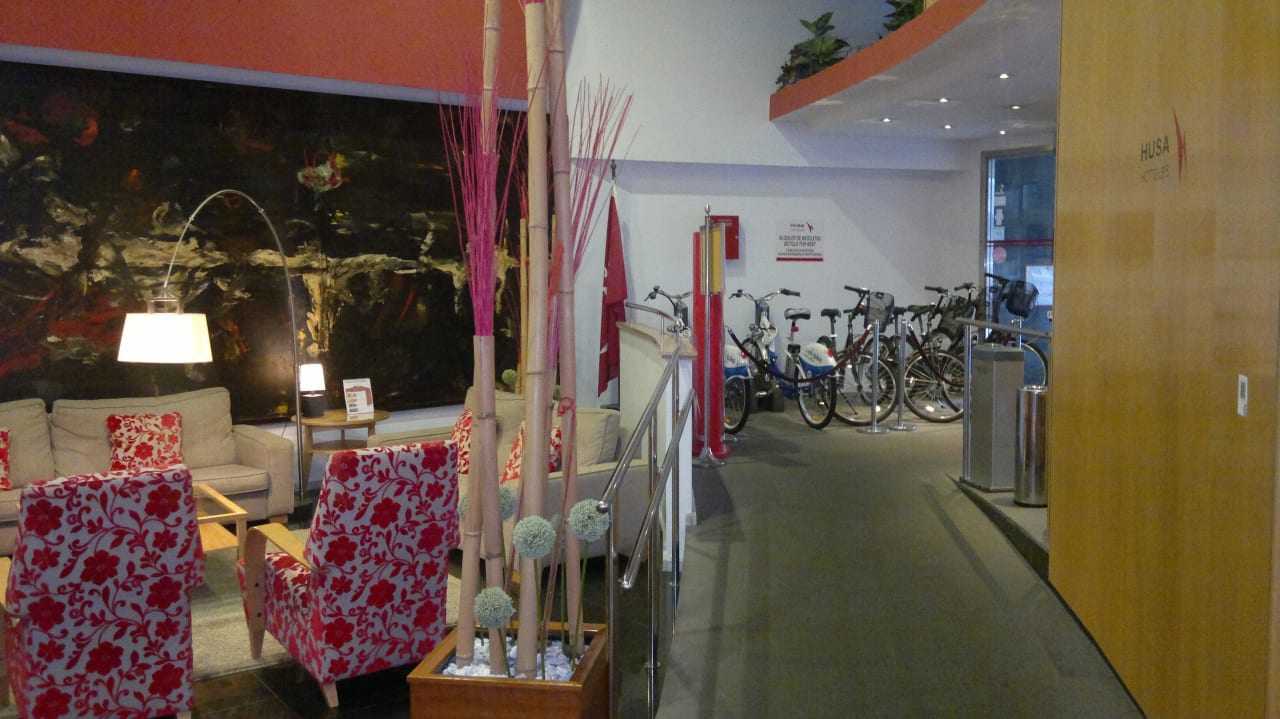 Blick zurück nach dem Betreten. Mercure Bilbao Jardines De Albia