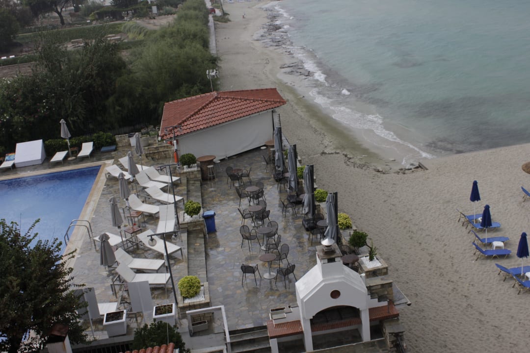 Blick vom Balkon Ammon Zeus Luxury Beach Hotel