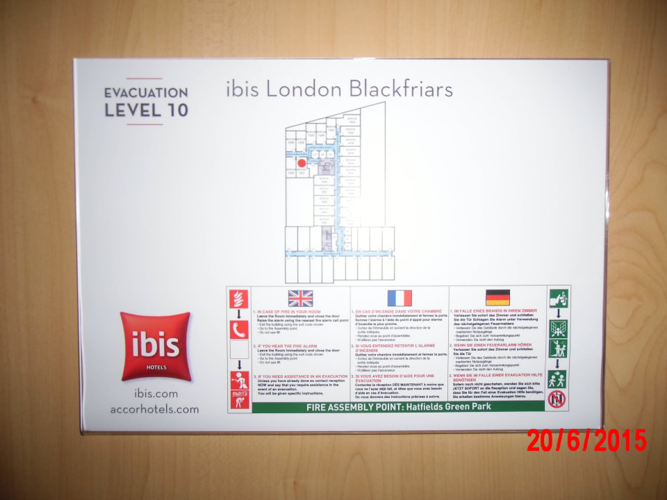 Zimmer Lage Ibis Hotel London Blackfriars