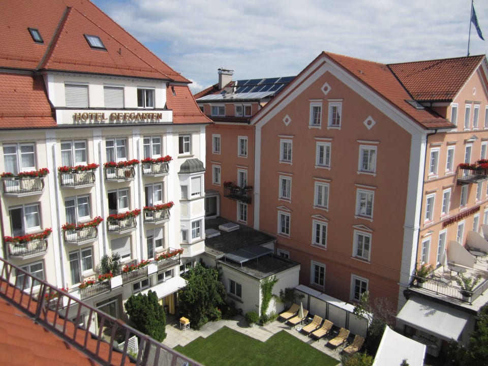 Aus dem oberen Zimmer Hotel Bayerischer Hof