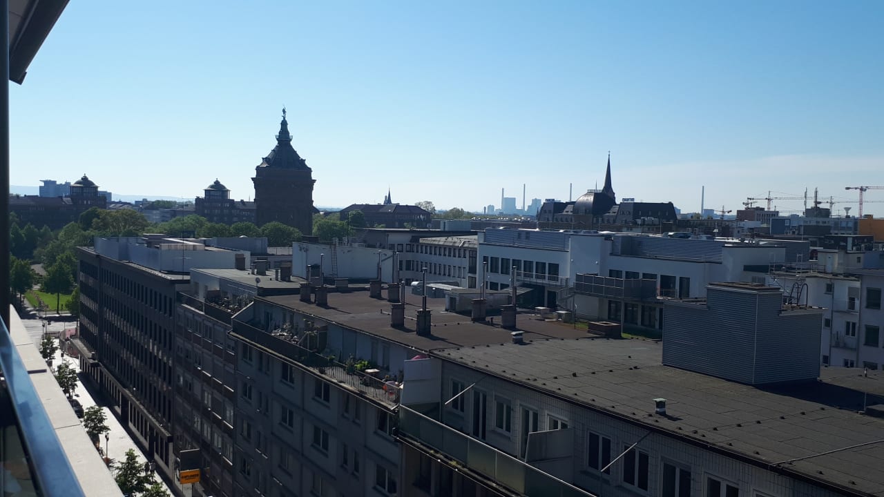 Ausblick Radisson Blu Hotel, Mannheim
