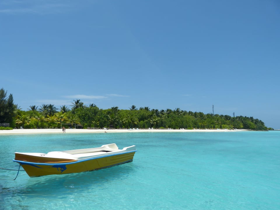 Blick vom Jetty Summer Island Maldives