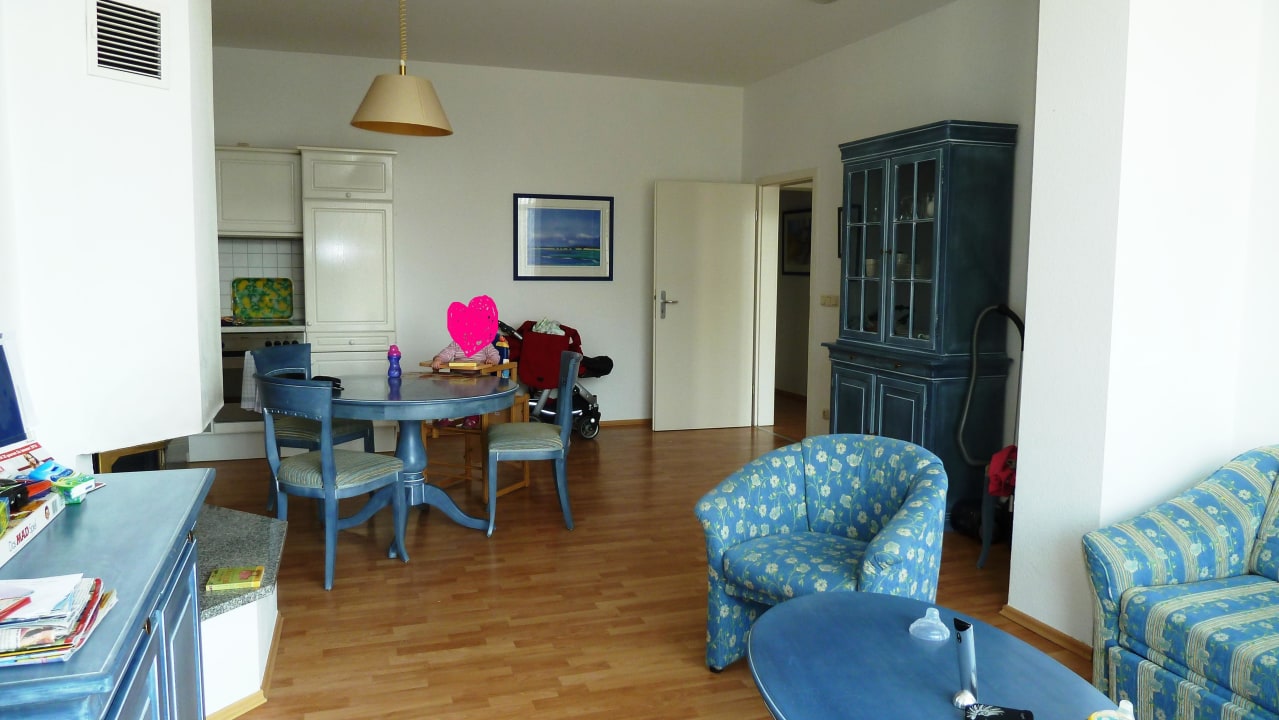 Großer Wohn-Ess-Bereich Ostseeappartements Rügen Appartementhaus Jahreszeiten Binz