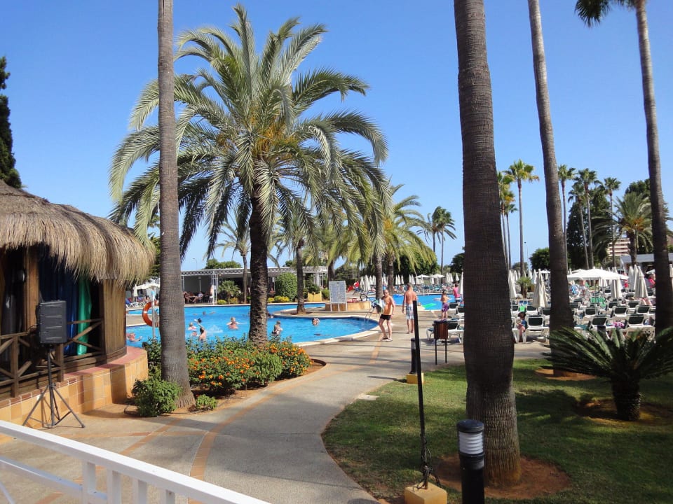 Zugang zur Gartenanlage und Pools Protur Vista Badia Aparthotel