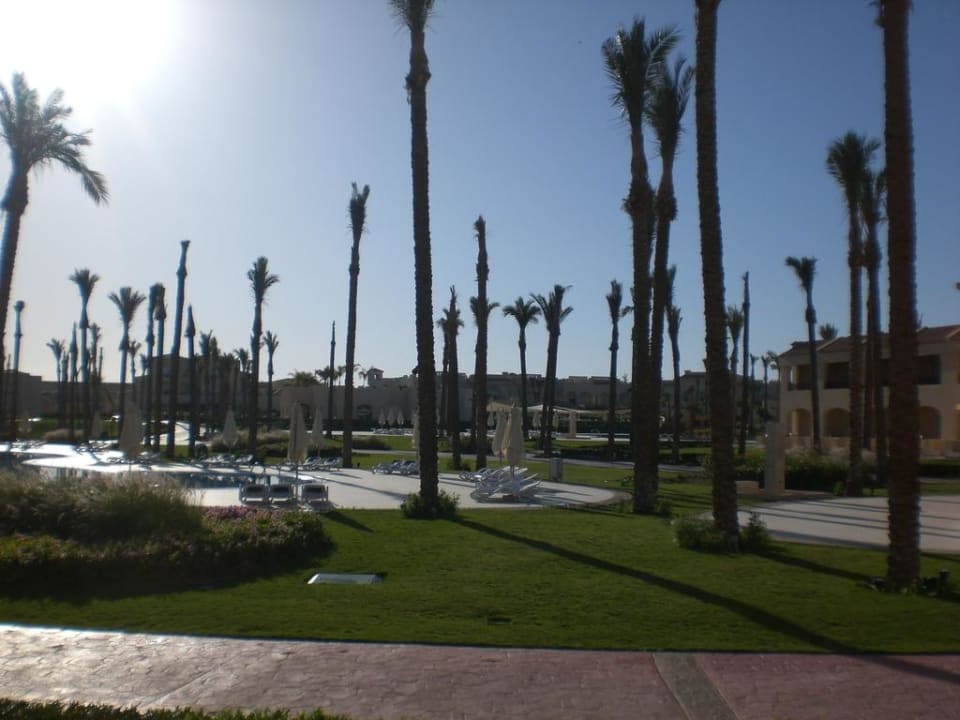 Blick in die Poollandschaft Cleopatra Luxury Resort Makadi Bay