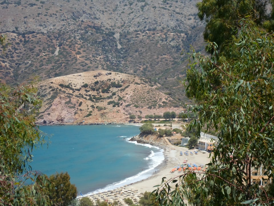 Beach view from water side park Fodele Beach & Water Park Holiday Resort