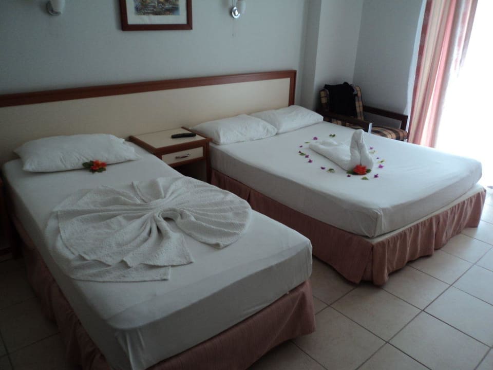 Betten,Doppelzimmer Incekum Su Hotel
