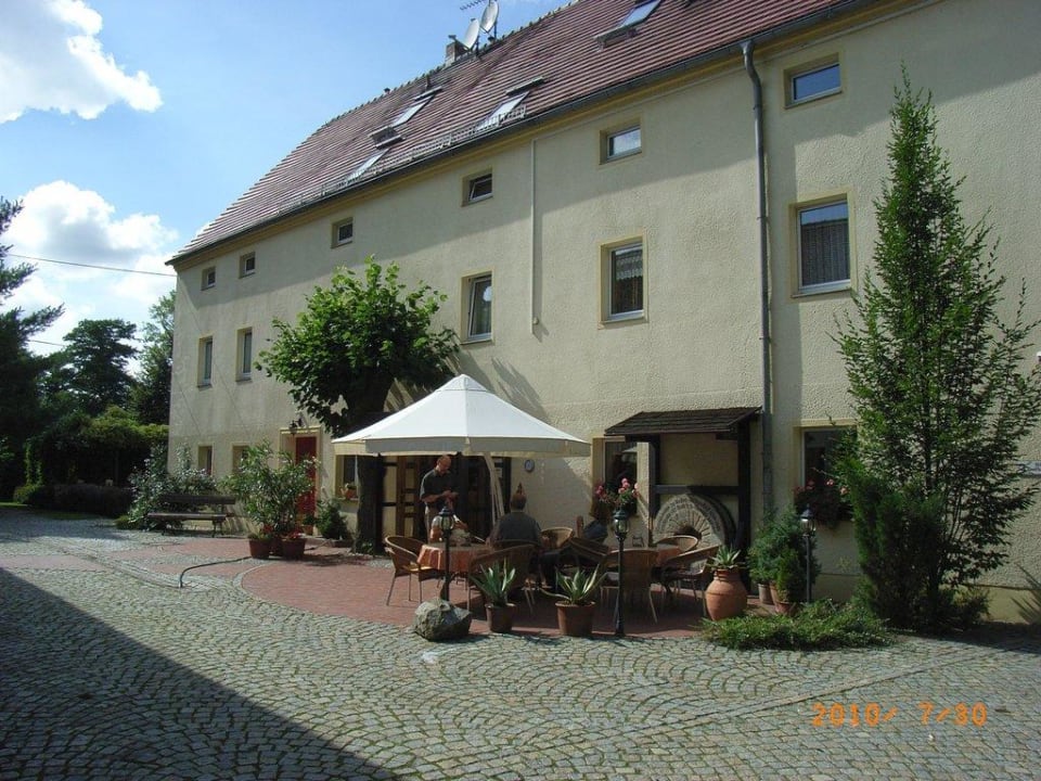 Eingangsbereich Mühlenhotel Schöpstal