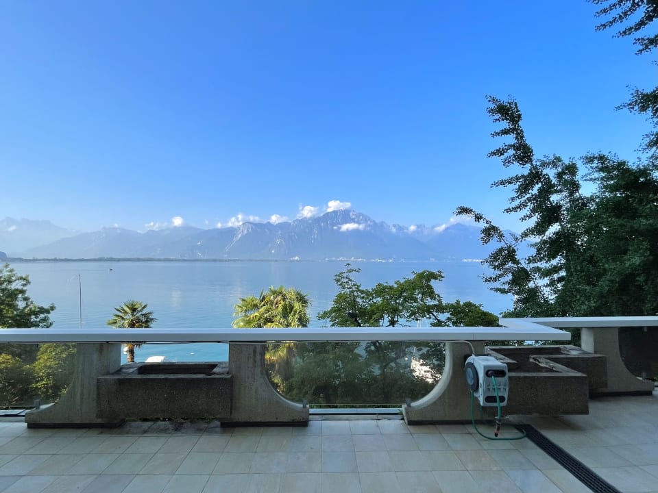 Ausblick Hôtel du Grand Lac Excelsior