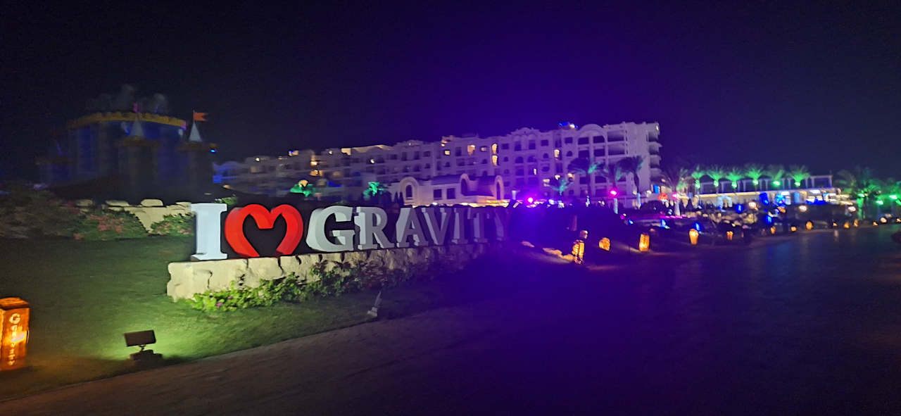 Ausblick Gravity Hotel & Aquapark Sahl Hasheesh