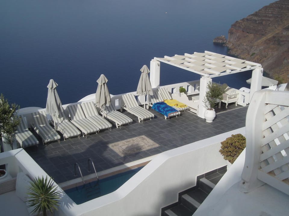 Blick auf den Pool Hotel Agali Houses