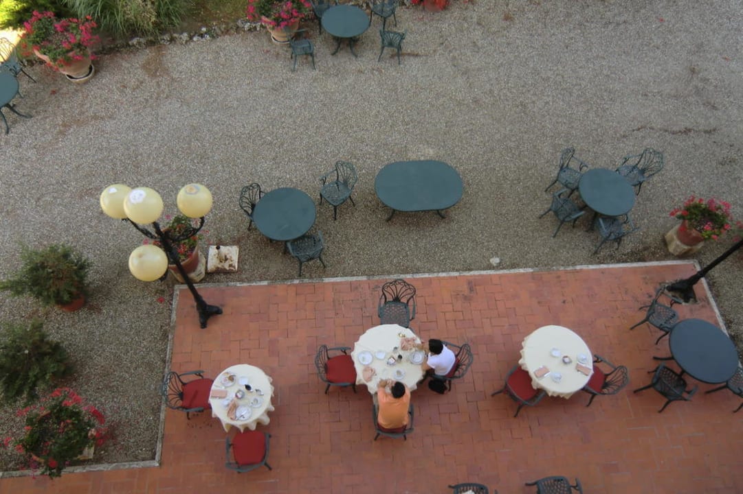 Vom Zimmer auf Terrasse Hotel Patrizia