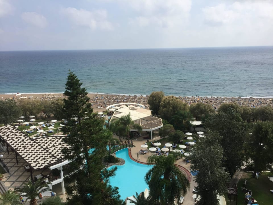 Sichtweise vom Zimmer mit Meerblick Hotel Calypso Beach