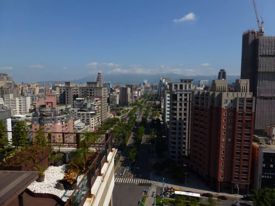 Blick auf Taipei vom Hotel Taipei Garden Hotel