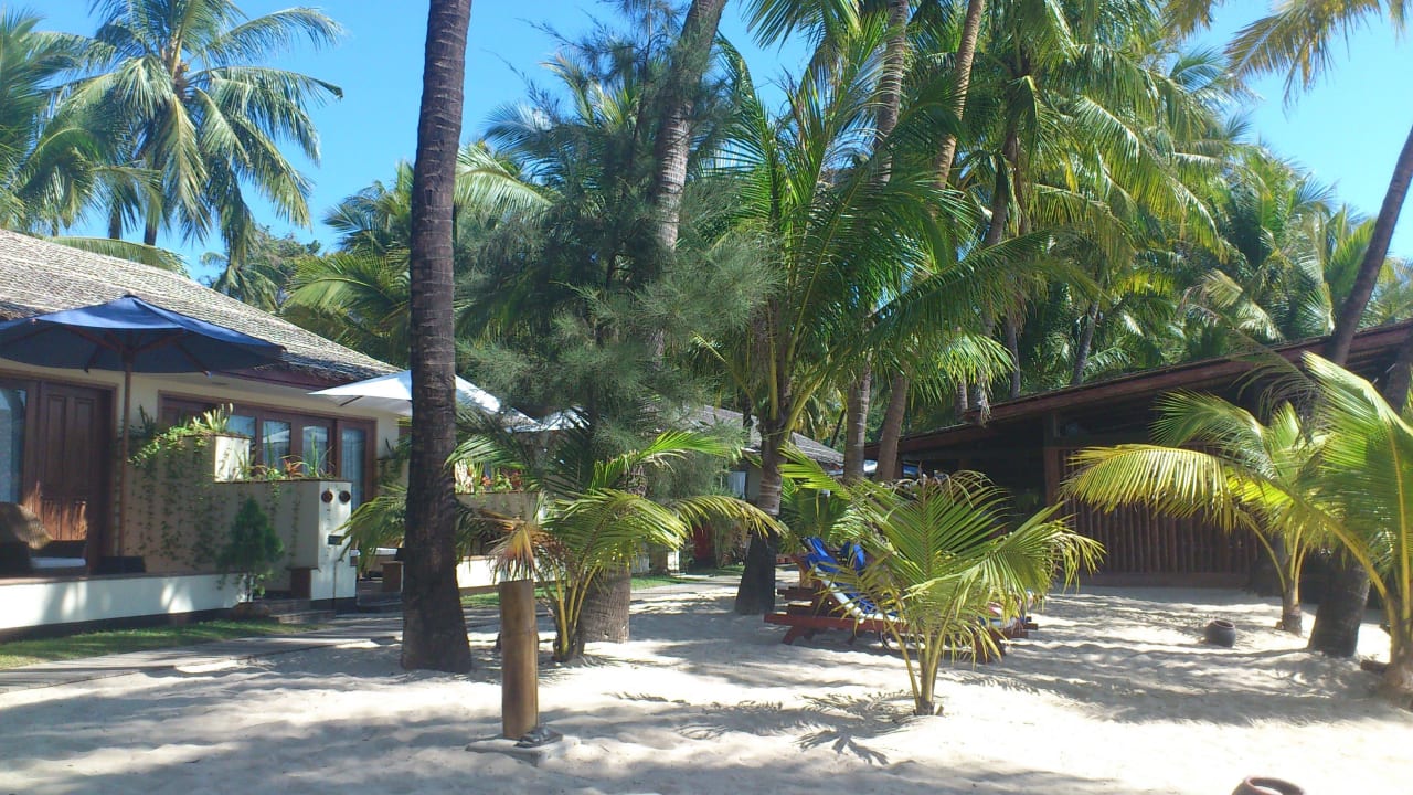 Blick auf die Beachfront Villas Bayview - the beach resort