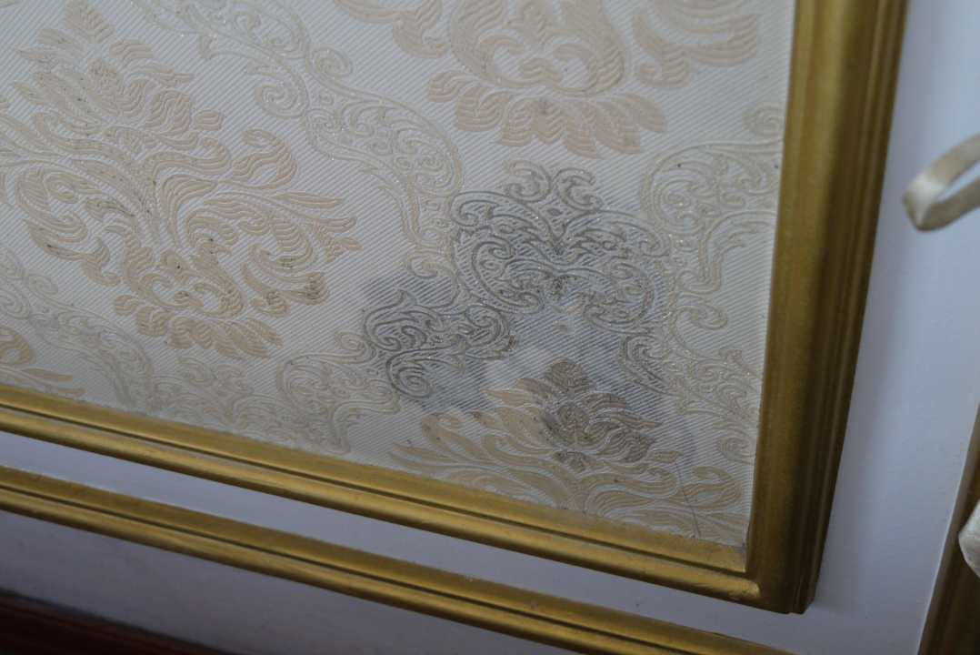 Heavy mould on tapestry Hotel Thaison Palace