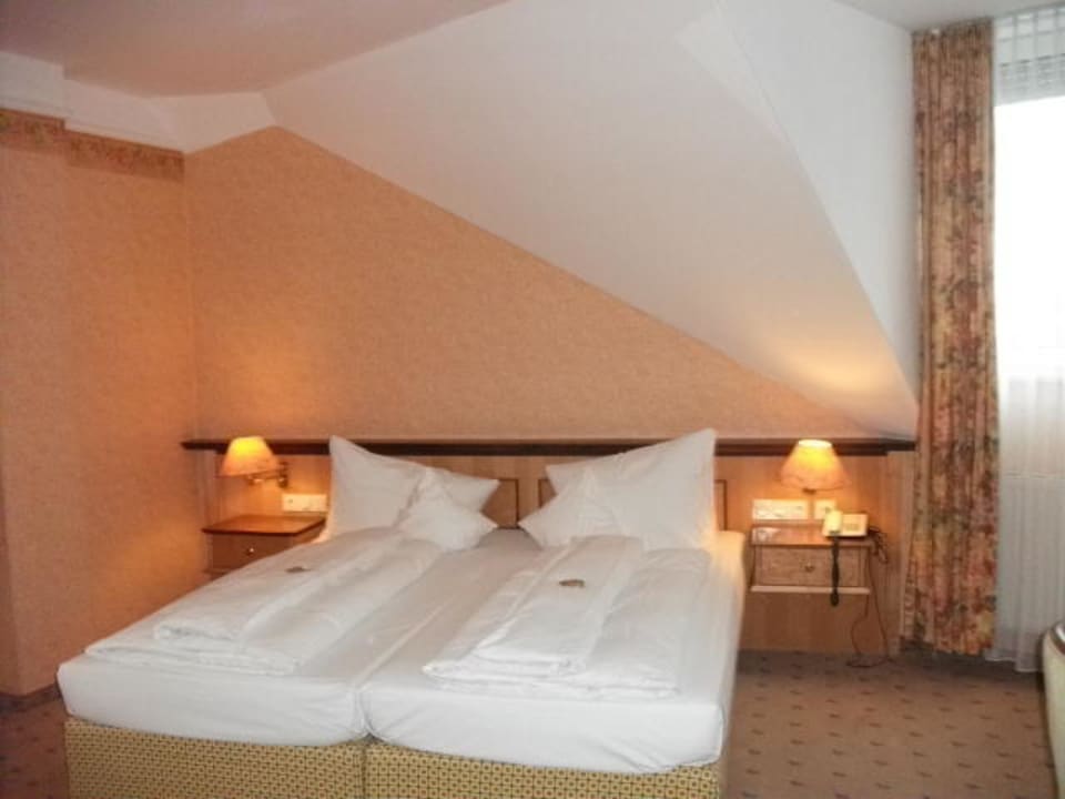Betten im Doppelzimmer Parkhotel Altmühltal