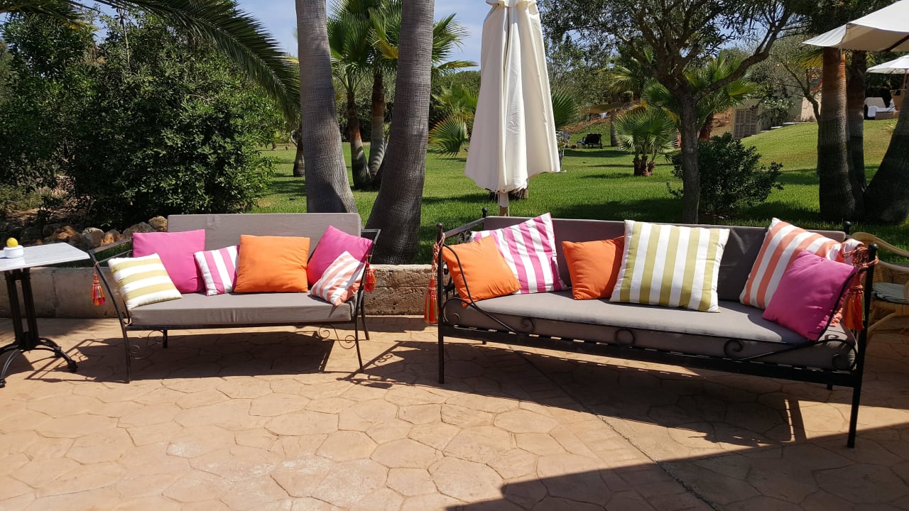 Schöne Bänke zu Relaxen Finca Ses Rotes Velles