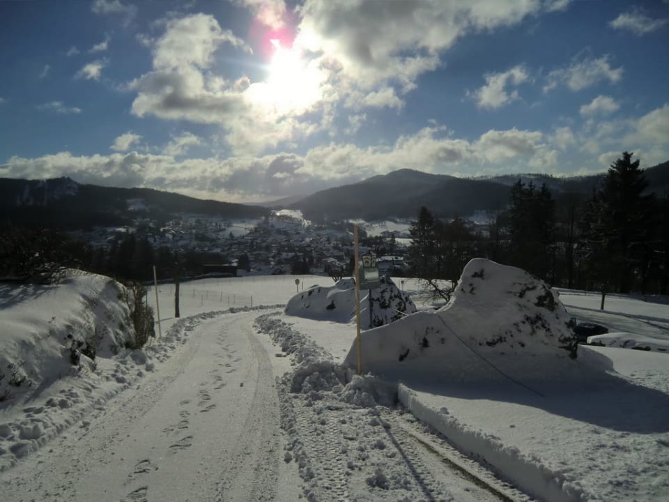 Blick auf den Ort von der Pension aus Pension Haus Sonnenfels