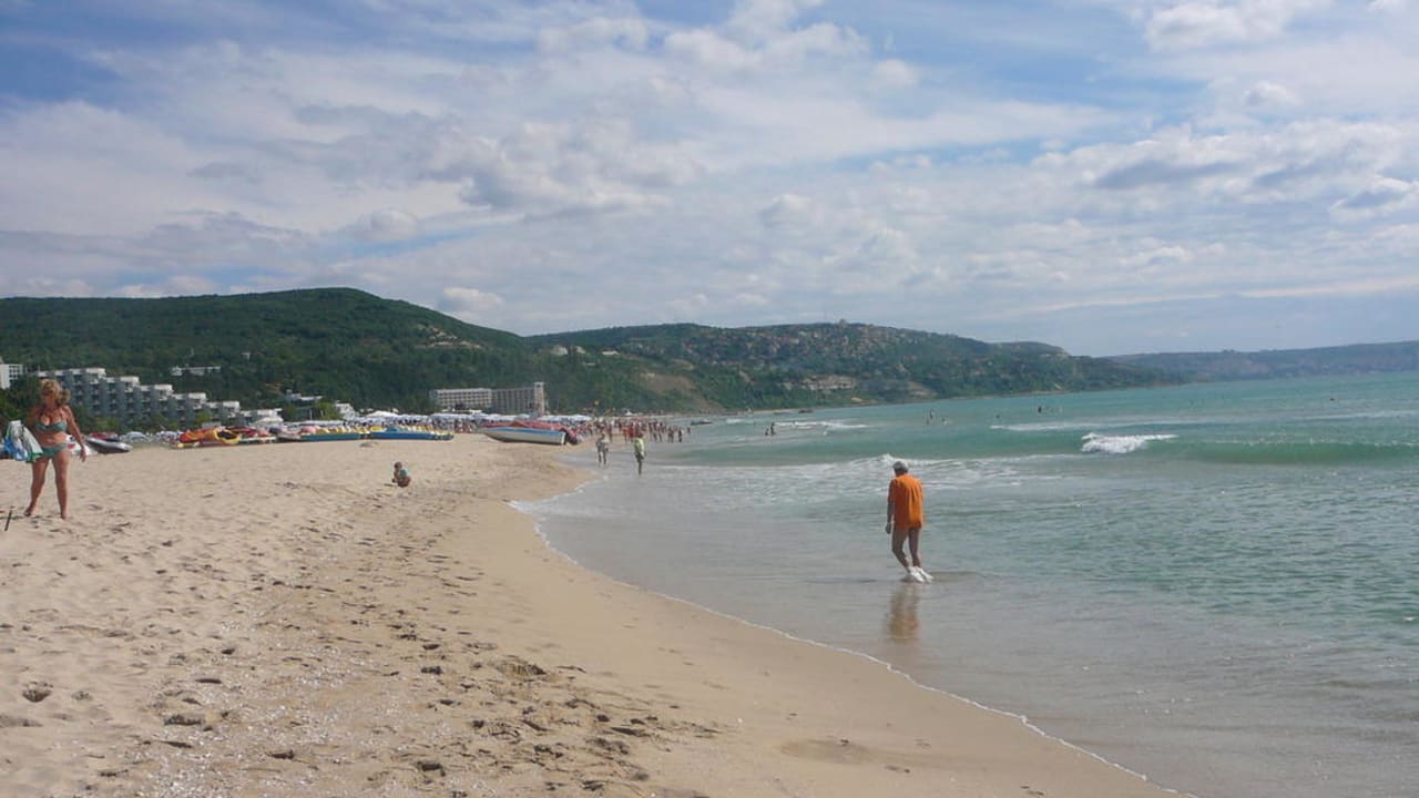 Widok w kierunku hotelu Kaliakra Hotel Borjana