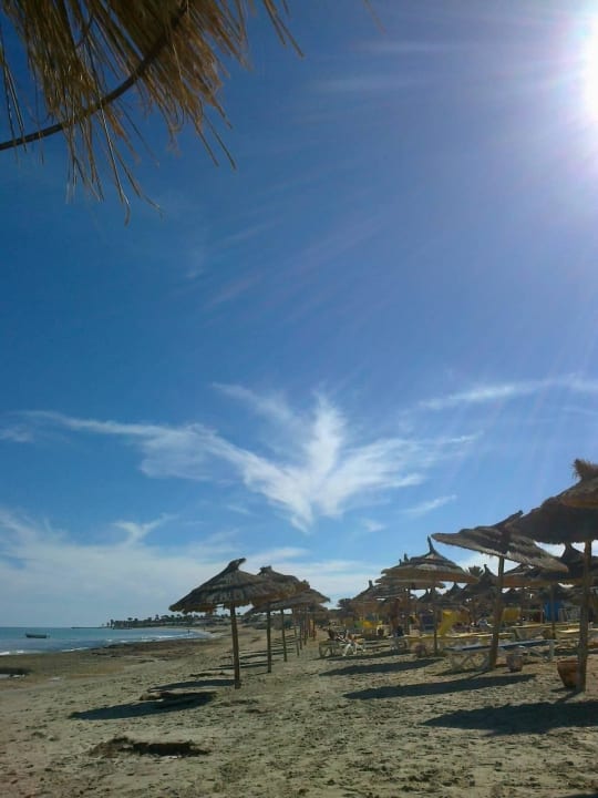 Flachabfallender sandstrand Vincci Safira Palms
