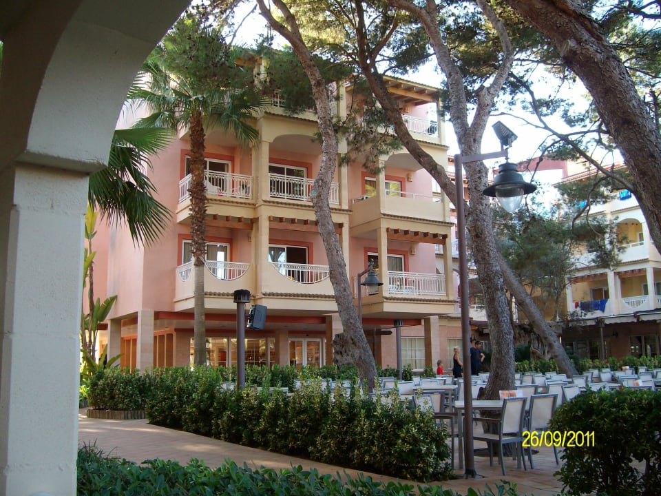 Ausblick auf den Innenhof von unserer Terrasse aus Zafiro Bahia