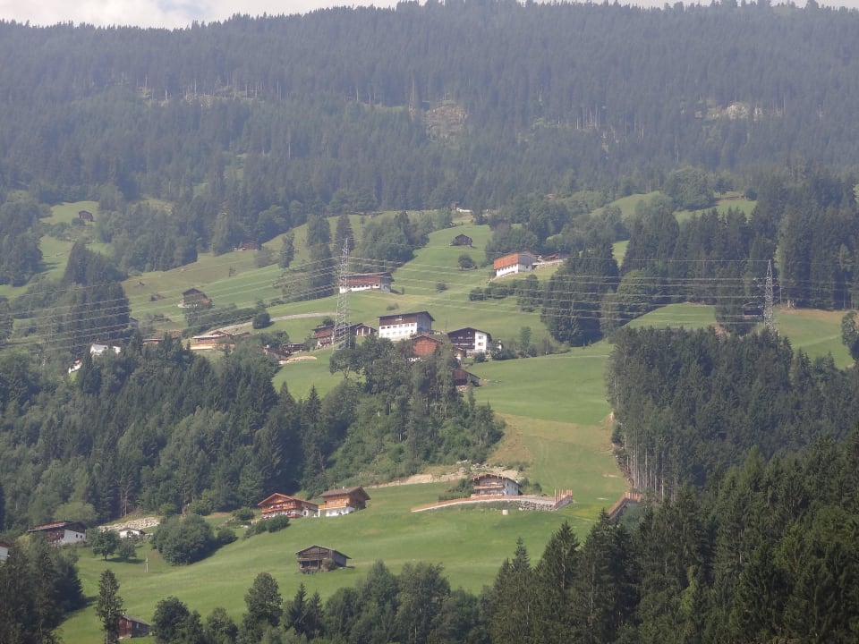 Ausblick von unserem Balkon - herrlich Ferienhof Moser